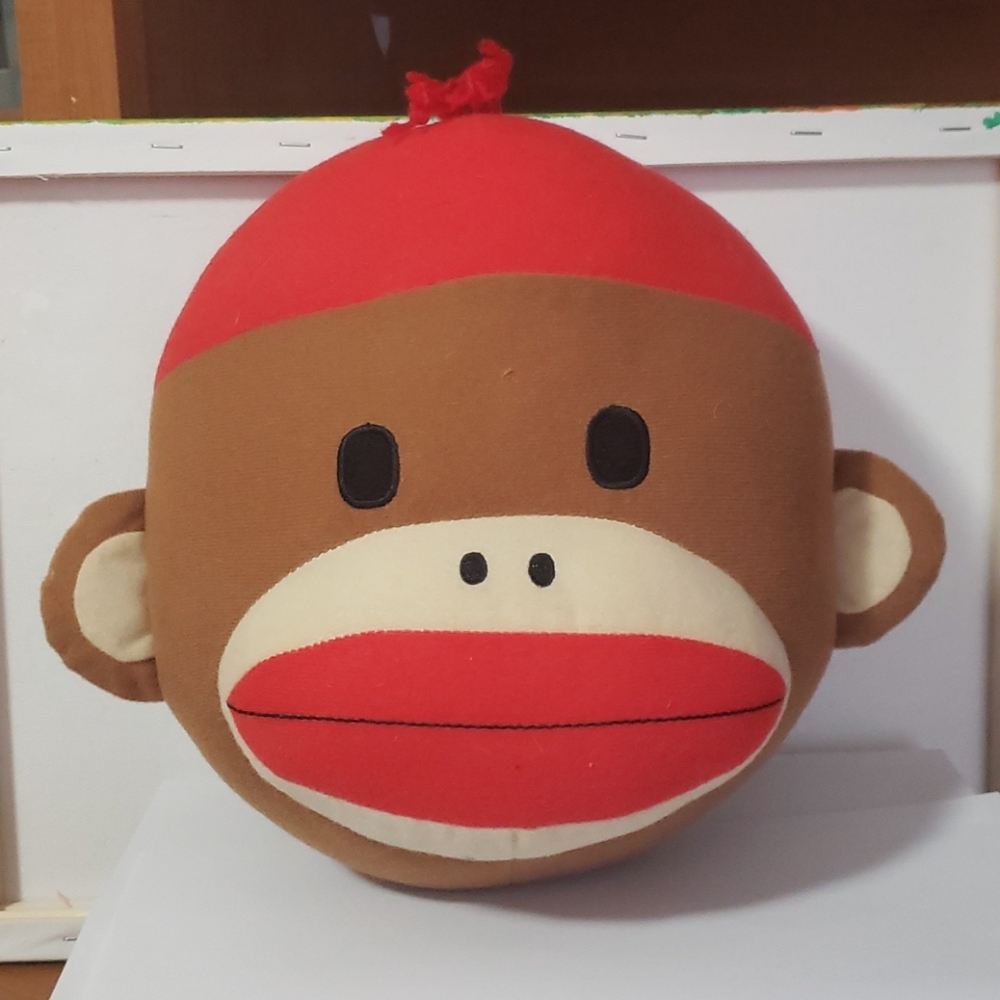 Sock Monkey Childs Pillow